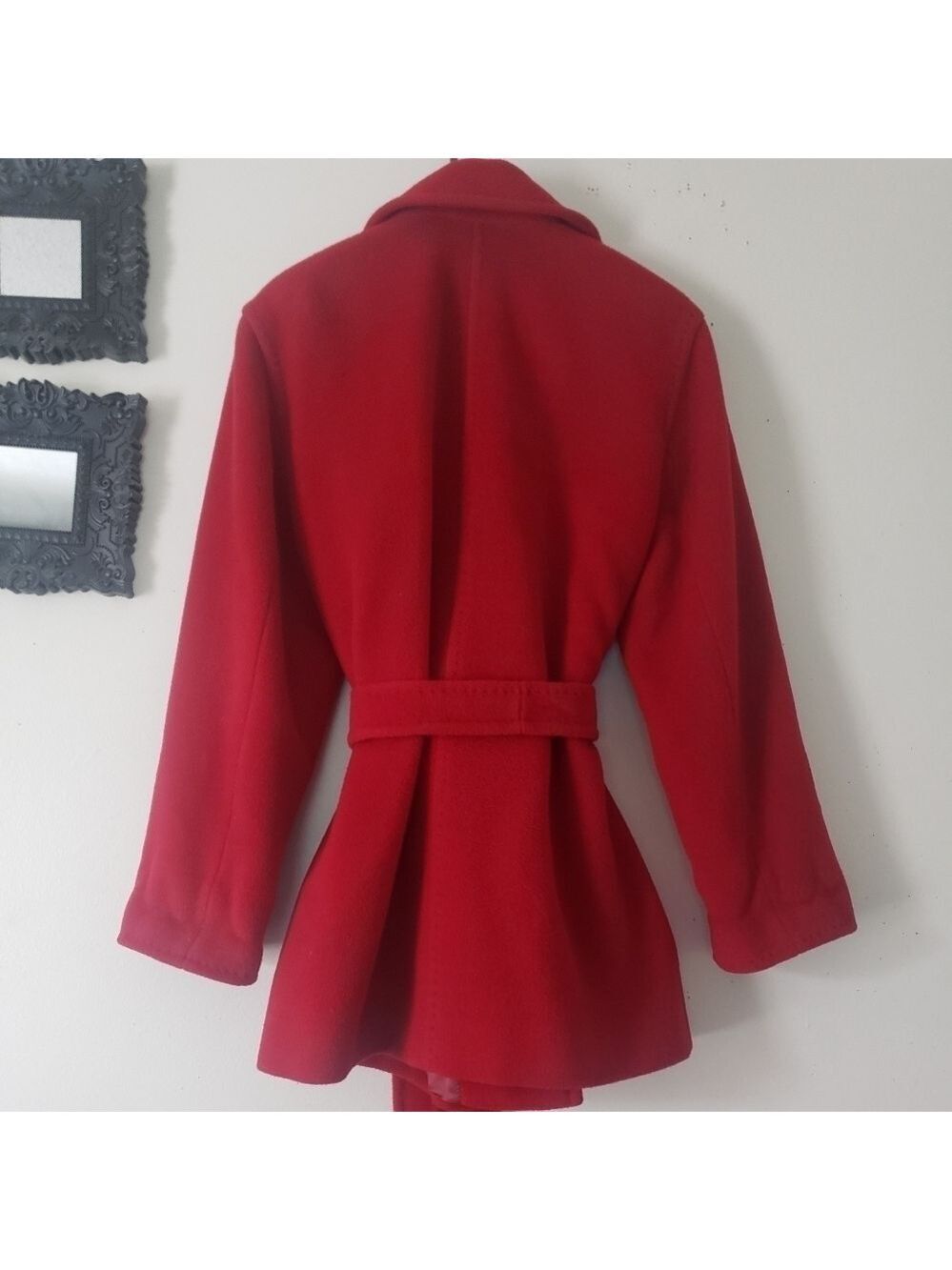 HP. Cinzia Rocca Fodera Bemberg Wool And Cashmere Coat - Picture 2 of 14